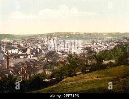 Truro, general view, Cornwall, England, circa 1900 Stock Photo