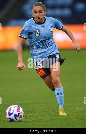 Sydney, NSW, Australia. 22nd Apr, 2023. April 22, 2023, Sydney Australia, Mackenzie Hawkesby in action during A-League Women Preliminary Final match at Allianz Stadium, Sydney, Australia (Credit Image: © Danish Ravi/ZUMA Press Wire) EDITORIAL USAGE ONLY! Not for Commercial USAGE! Stock Photo