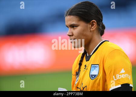 Sydney, NSW, Australia. 22nd Apr, 2023. April 22, 2023, Sydney Australia, Jada Whyman looking during A-League Women Preliminary Final match at Allianz Stadium, Sydney, Australia (Credit Image: © Danish Ravi/ZUMA Press Wire) EDITORIAL USAGE ONLY! Not for Commercial USAGE! Stock Photo