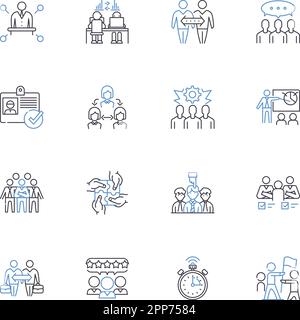 Creative thinking workshop line icons collection. Imagination, Innovation, Creativity, Perception, Inspiration, Design, Ideas vector and linear Stock Vector