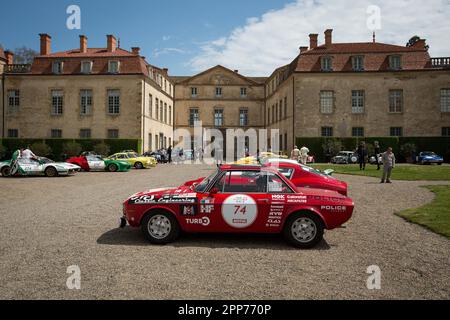 Paris/Cannes, Paris/Cannes, France, April 20, 2023, Tour Auto 2023 Leg 3  CLERMONT-FERRAND - VALENCE, Chateau du Parentignat, ASTLES Melanie - JAY Mar Stock Photo