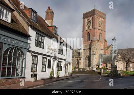 Parish church of St Mary the Virgin, East Street, Petworth, West Sussex Stock Photo