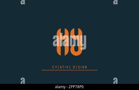 Alphabet letters Modern Creative logo MY , YM Stock Vector