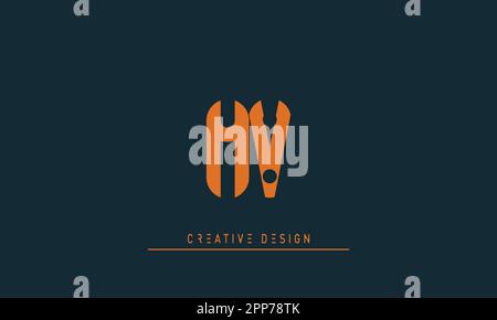 Alphabet letters Modern Creative logo MV , VM Stock Vector