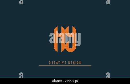 Alphabet letters Modern Creative logo MY , YM Stock Vector
