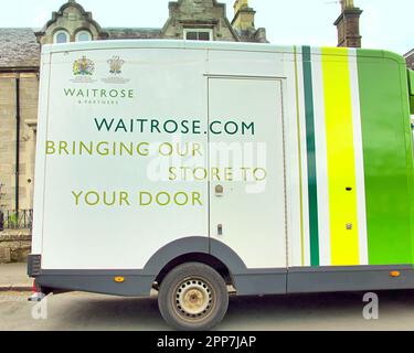 waitrose home delivery van Stock Photo