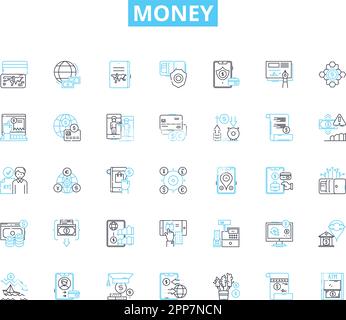 compound interest line icon, outline symbol, vector illustration ...