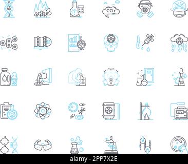 Behavioral Science linear icons set. psychology, sociology ...