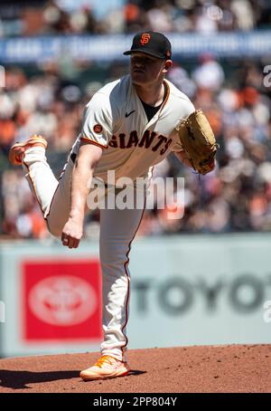 San Francisco, USA. April 22 2023 San Francisco CA, U.S.A. San Francisco starting pitcher Logan Webb (62) on the mound during the MLB game between the New York Mets and the San Francisco Giants at Oracle Park San Francisco Calif. Thurman James/CSM Credit: Cal Sport Media/Alamy Live News Stock Photo