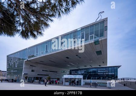 The Mediterranean Villa, building housing the Cosquer Méditerranée interpretation center, Marseille, France Stock Photo