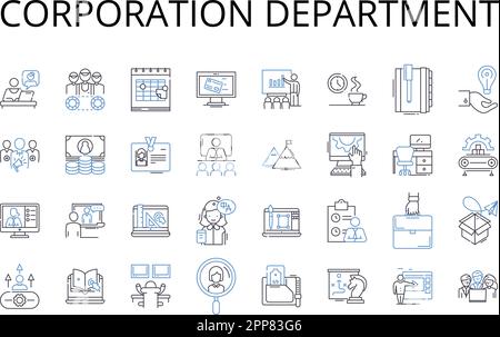 Operations branch line icons collection. Efficiency, Procedures ...