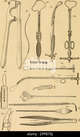 'Illustrated alphabetical register of veterinary instruments, anatomical models, books, &c.' (1881) Stock Photo