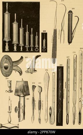 'Illustrated alphabetical register of veterinary instruments, anatomical models, books, &c.' (1881) Stock Photo