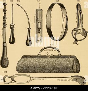 'Illustrated alphabetical register of veterinary instruments, anatomical models, books, &c.' (1881) Stock Photo