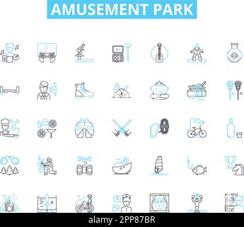Queue line vector icons and signs. Wait, , Row, FIFO, Process, Priority ...