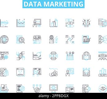Marketing segmentation linear icons set Stock Vector Image & Art - Alamy