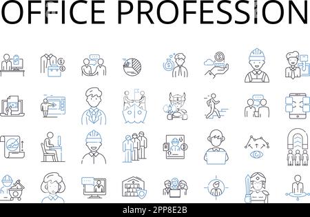 Vocation line icons collection. Calling, Occupation, Work, Mission ...