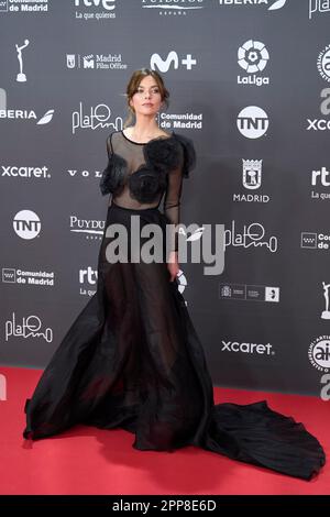 April 22, 2023, Madrid, Madrid, Spain: Laura Laprida attends 10th Platino Awards for Ibero-American Cinema 2023 Rec Carpet at Palacio Municipal de Congresos-IFEMA Madrid on April 22, 2023 in Madrid, Spain (Credit Image: © Jack Abuin/ZUMA Press Wire) EDITORIAL USAGE ONLY! Not for Commercial USAGE! Stock Photo