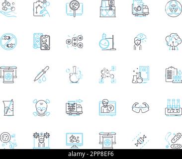 Physical examination linear icons set. Assessment, Inspection ...
