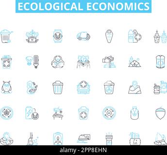 Circular economy line icons signs set. Design collection of Circular ...