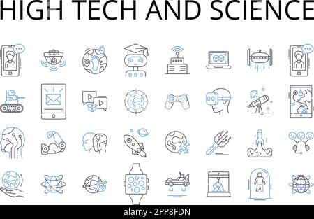Evolved science line icons collection. Genetics, Biotechnology ...