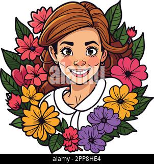 Fantastic and cuteness mother day art vector Stock Vector