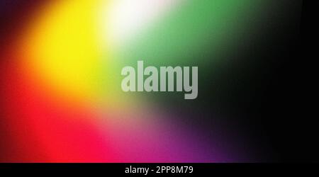Red Green Purple Glow Grainy Gradient Abstract Wave on Black Background ...