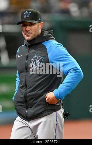 Skip Schumaker Manager of the Miami Marlins walks on the field during  News Photo - Getty Images