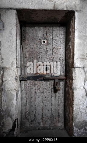 old prison cell door Stock Photo