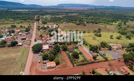 Aerial view of typical small town shopping center with parking . Carmel  Valley, San Diego, California, USA. March 28th, 2020 Stock Photo - Alamy