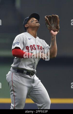 MILWAUKEE, WI - APRIL 22: Boston Red Sox third baseman Rafael