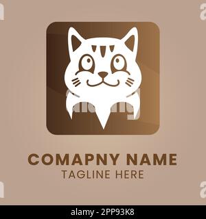 cat logo Stock Vector