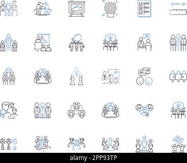 Allies line icons collection. Partnership, Friendship, Support, Unity ...