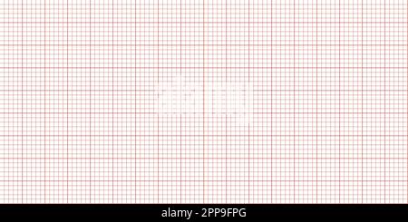 Millimeter graph paper grid. Geometric checkered seamless pattern for blueprint, school, architect, medicine, technical engineering line scale measure Stock Vector