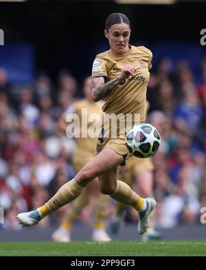 London, UK. 22nd Apr, 2023. María Pilar Leon of Barcelona during the UEFA Womens Champions League match at Stamford Bridge, London. Picture credit should read: Paul Terry/Sportimage Credit: Sportimage Ltd/Alamy Live News Stock Photo