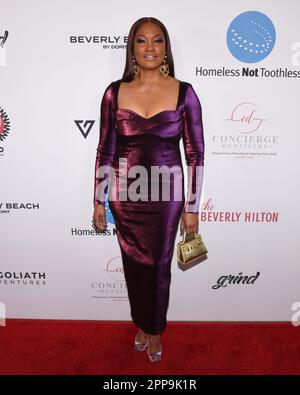 22 April 2023 - Beverly Hills, California - Garcelle Beauvais. Homeless Not Toothless 2023 Hollywood Gala at The Beverly Hilton. (Credit Image: © Billy Bennight/AdMedia via ZUMA Press Wire) EDITORIAL USAGE ONLY! Not for Commercial USAGE! Stock Photo