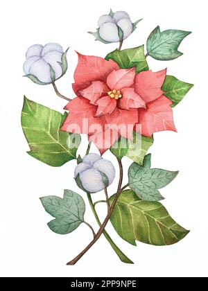Floral illustration for card decoration, packaging Stock Vector