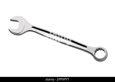 Spanner isolated on white, including clipping path, copy space, Spanner latest generation Stock Photo