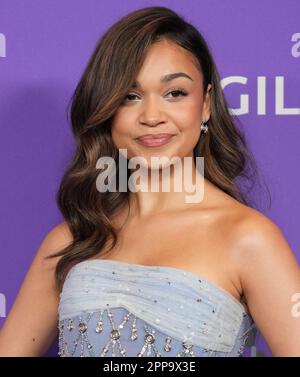 Madison Bailey arrives at the Los Angeles LGBT Center Gala on Saturday ...