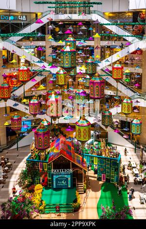 Inside The Pavilion, famous shopping mall, Kuala Lumpur, Malaysia. Stock Photo
