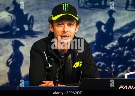 Monza, Italy. 23rd Apr, 2023. Valentino ROSSI during the Fanatec GT World Challenge Europe Press Conference at Autodromo di Monza on April 22, 2023 in Monza, Italy. Credit: Luca Rossini/E-Mage/Alamy Live News Stock Photo