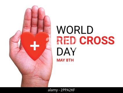 World Red Cross Day. May 8Th. Holiday concept. Template for background, banner, card, poster with text inscription. Vector illustration. Stock Vector