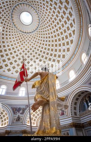 The Sanctuary Basilica of the Assumption of Our Lady, commonly known as the Rotunda of Mosta, in Malta Stock Photo