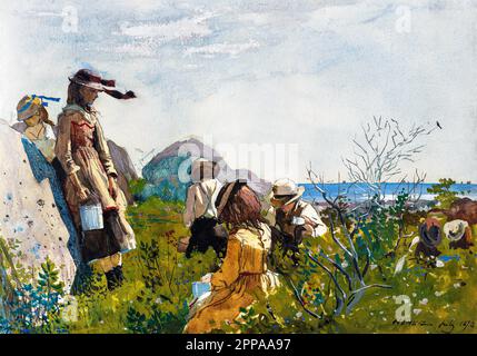 Berry Pickers by Winslow Homer. Original from The National Gallery of Art. Stock Photo