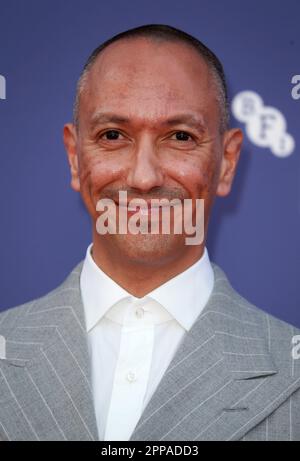 London, UK. 09th Oct, 2022. Oliver Hermanus attends the 'Living' UK premiere during the 66th BFI London Film Festival at the Southbank Centre in London. (Photo by Fred Duval/SOPA Images/Sipa USA) Credit: Sipa USA/Alamy Live News Stock Photo