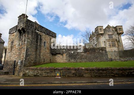 donegal castle with keep and gatehouse county donegal republic of ireland Stock Photo