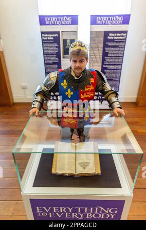 Henry V actor from Shakespeare's play Stock Photo