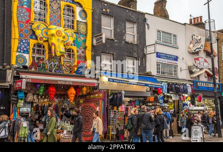 Camden High Street character shops, London Stock Photo