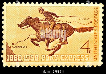 Pony express stamp hi res stock photography and images Alamy