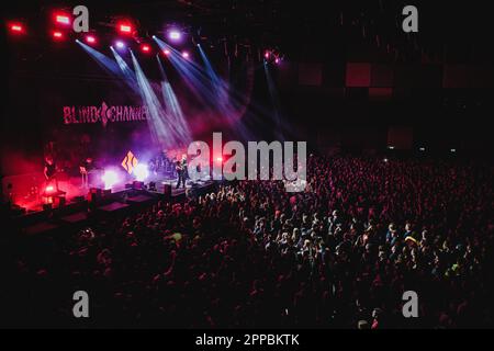 Zurich, Switzerland. 22nd Apr, 2023. The Finnish nu metal band Blind Channel performs a live concert at The Hall in Zürich. (Photo Credit: Gonzales Photo/Alamy Live News Stock Photo
